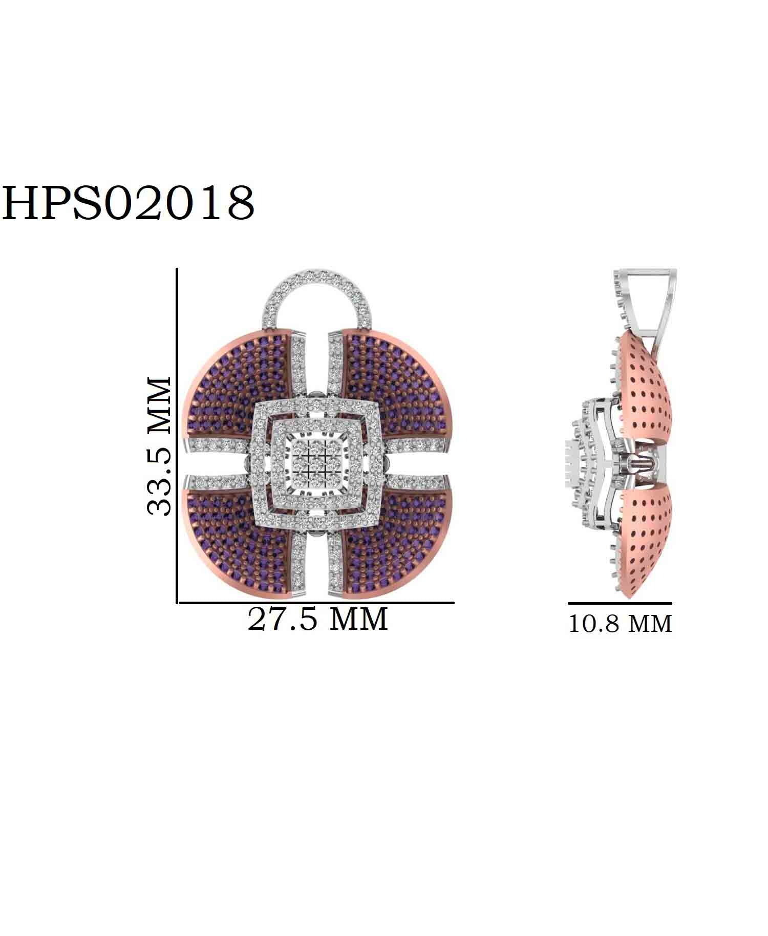 Diamond Accent Blue Pave 925 Silver Pendant
