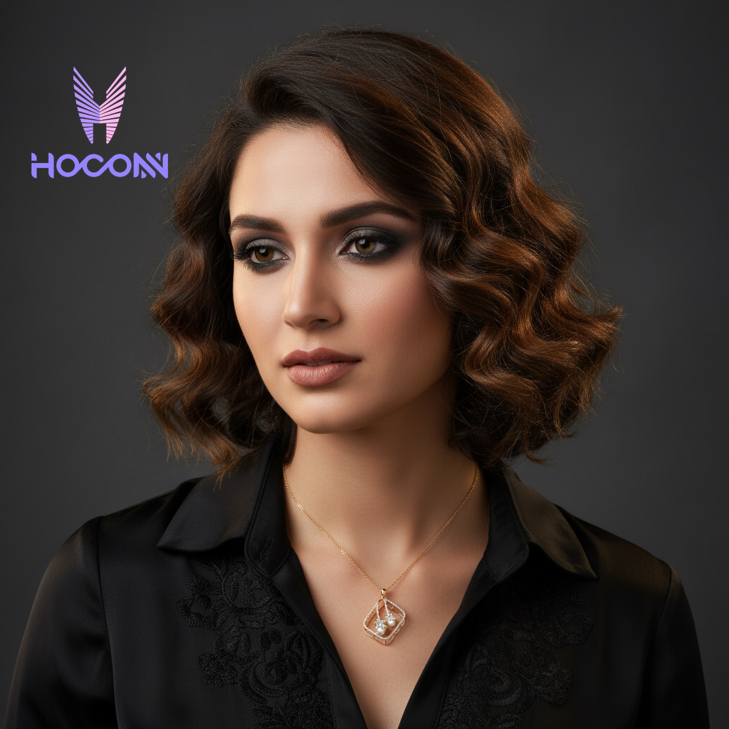 Graceful Pearl Drop Diamond Silver Pendant