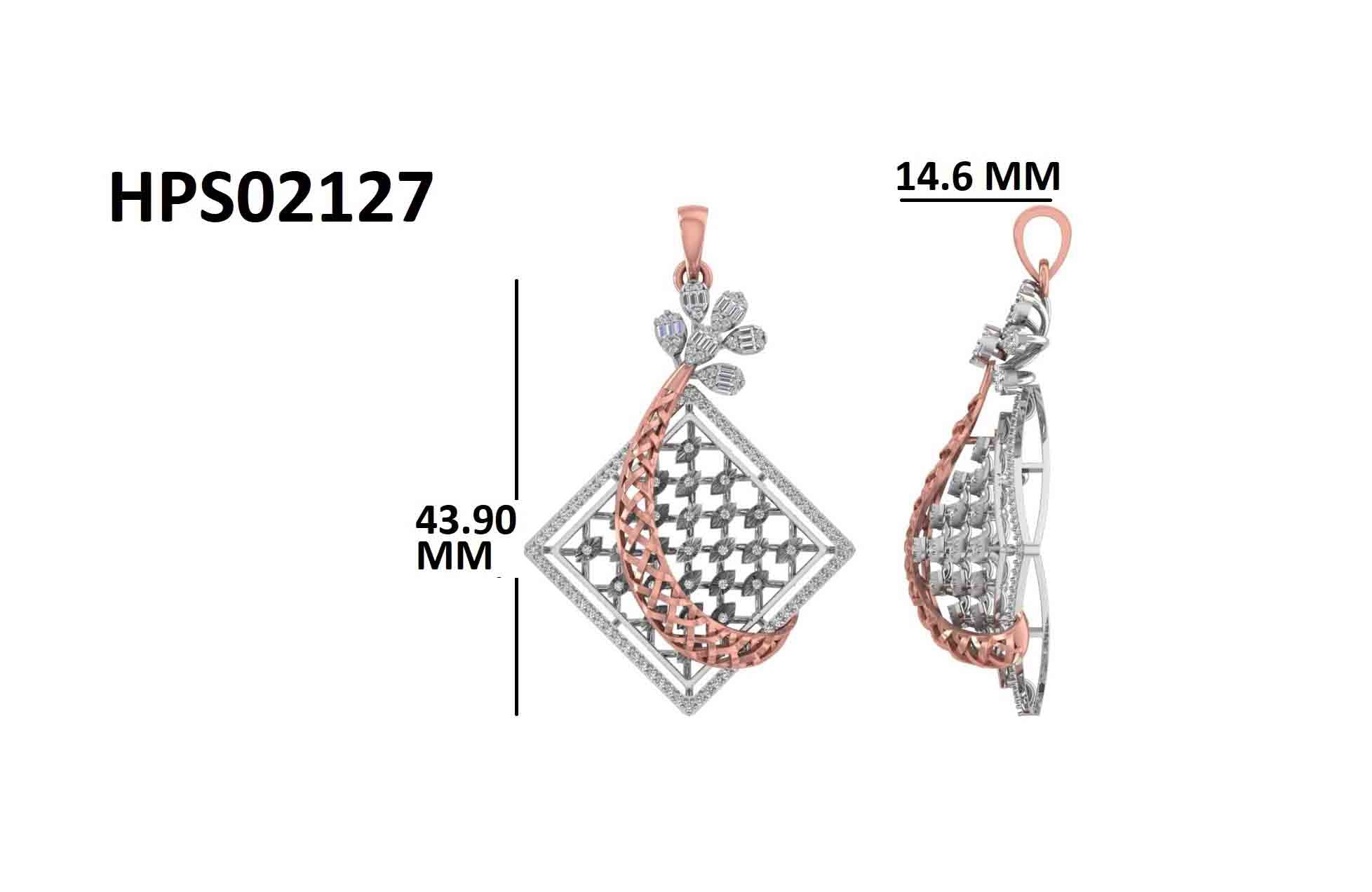 925 Silver Flowing Gold Plated Arc Lattice Pendant