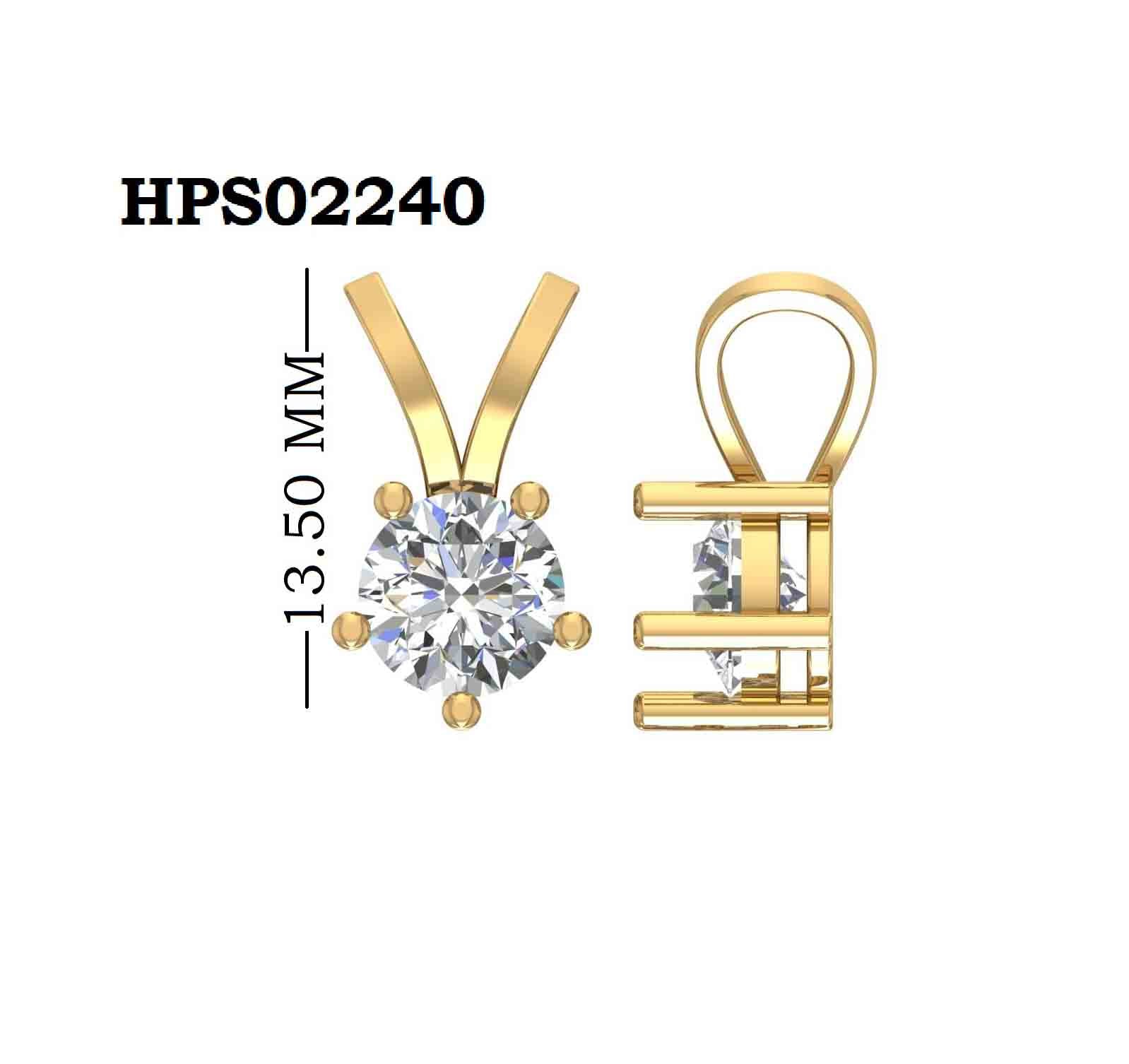 925 Silver Minimalist Round Stone Solitaire Pendant