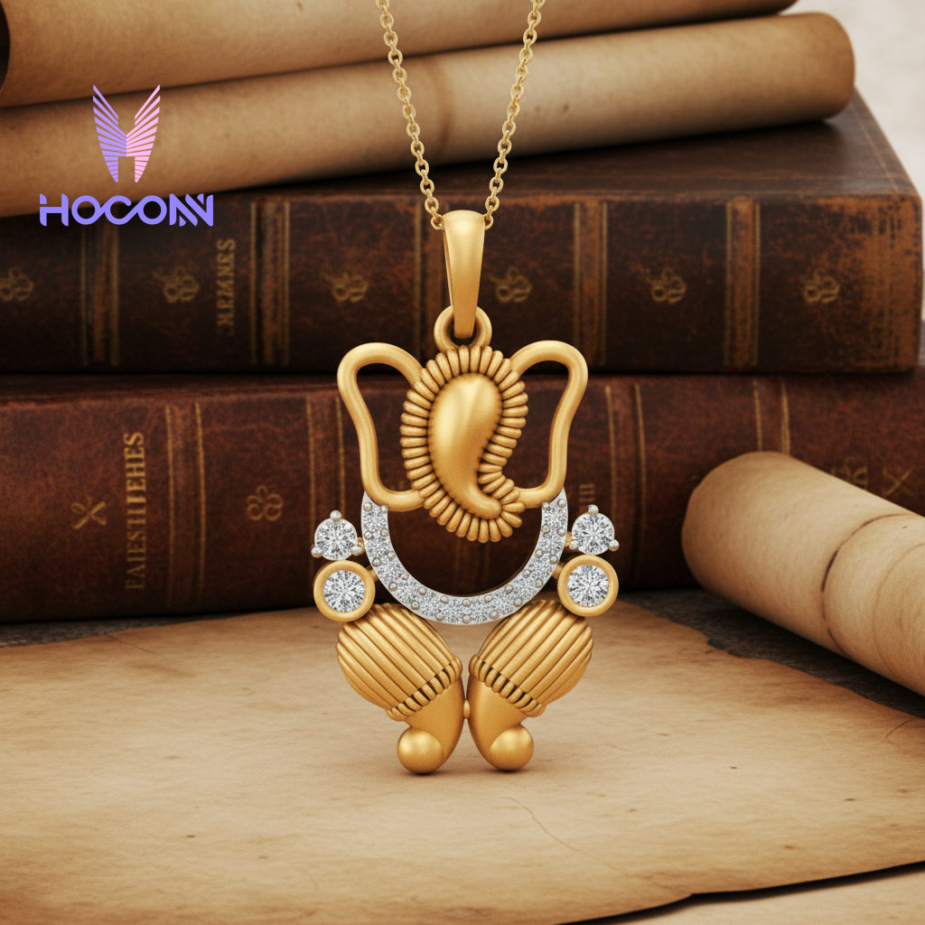 925 Silver Ananta Halo Gold Plated Pendant