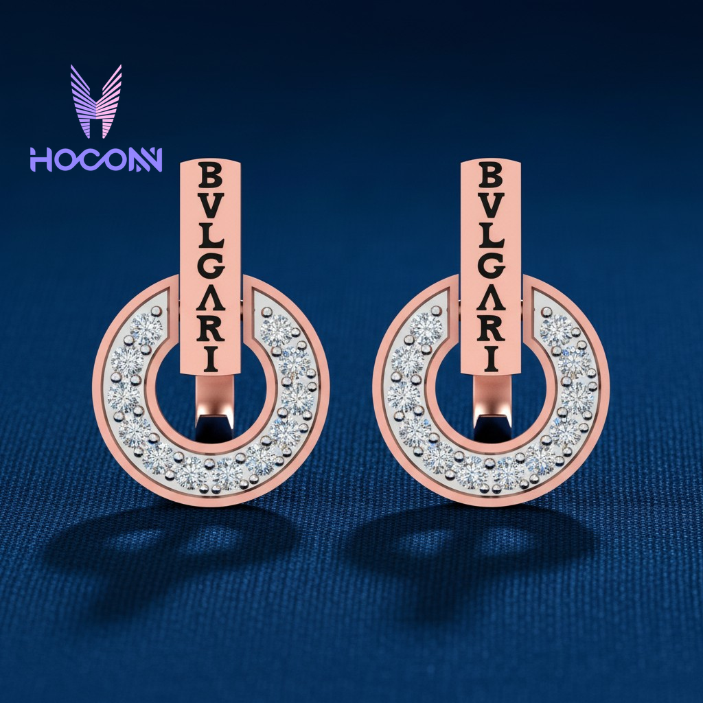 Modern Round 925 Silver Stud Earrings