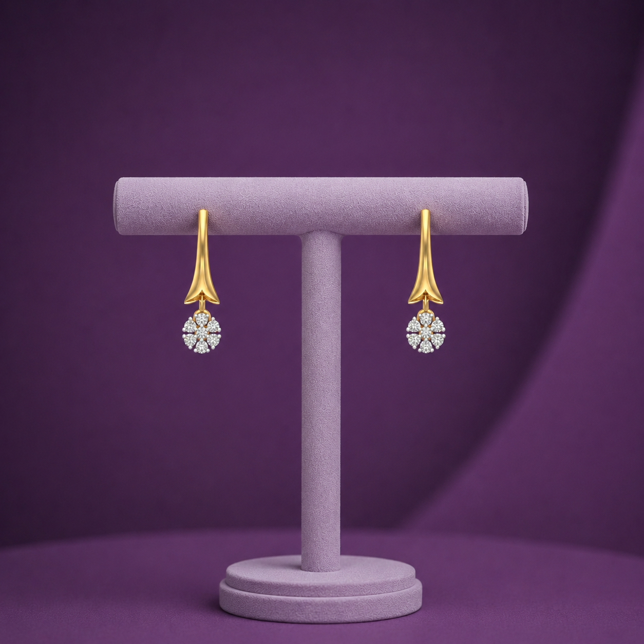 Flora Drop Elegance 925 Silver Earrings