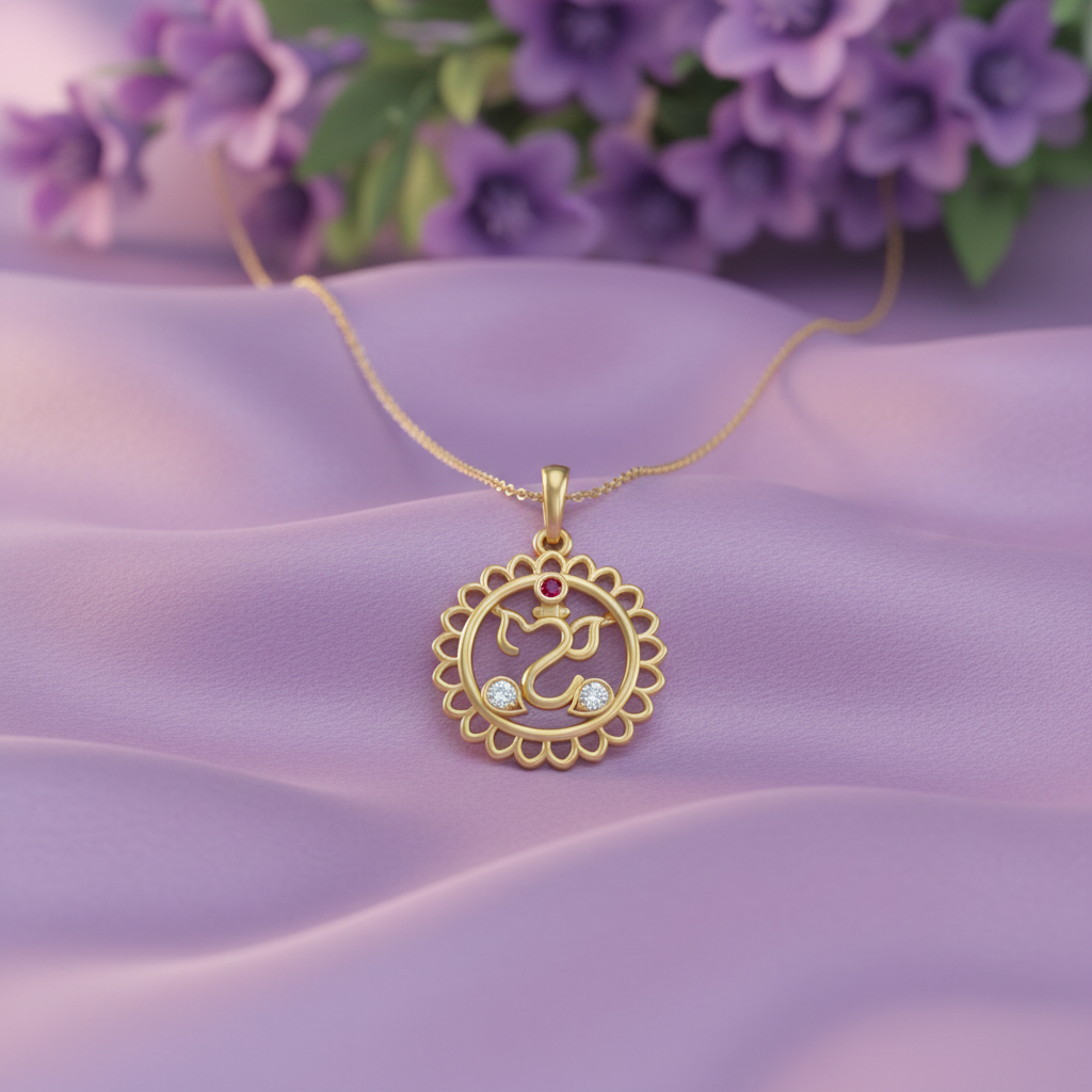 CPD00220 Om Pendant - Lavender Theme 2