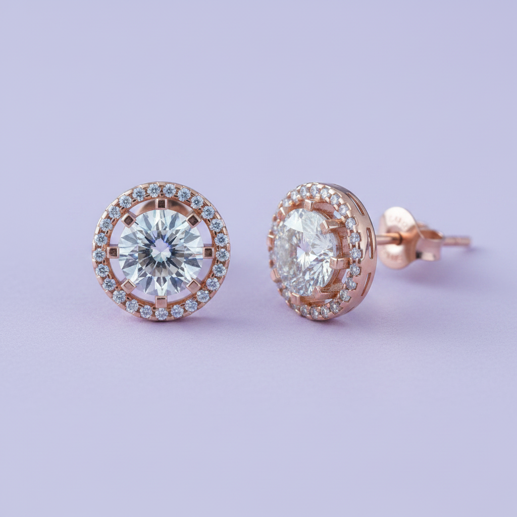 HER03048A - Rose Gold Flat Lavender BG