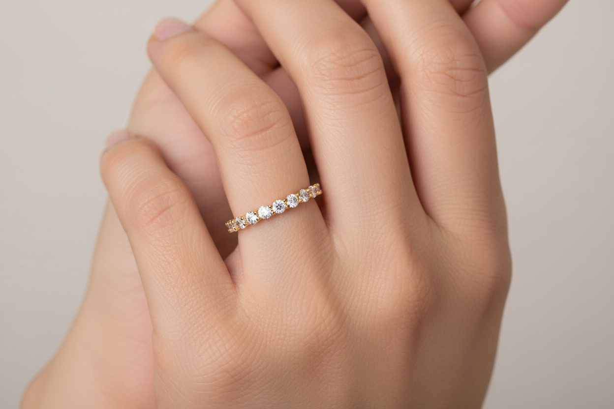 HLR07127 single diamond line clean band