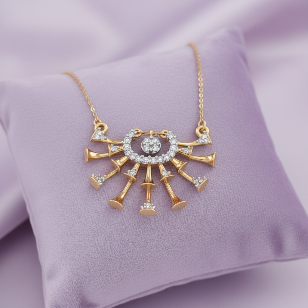 Lavender Cushion Product Shot with Chain