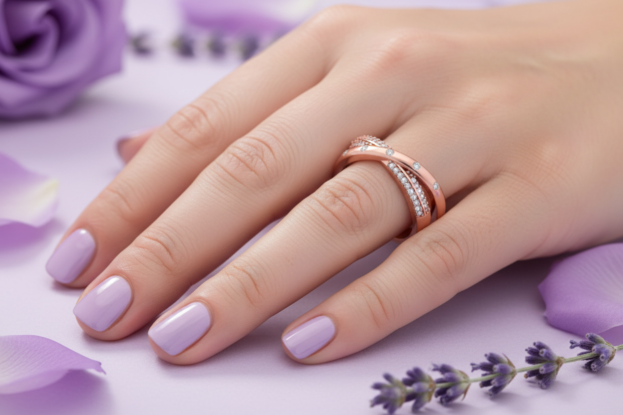 Model Hand - Crossover Ring Perfect Fit