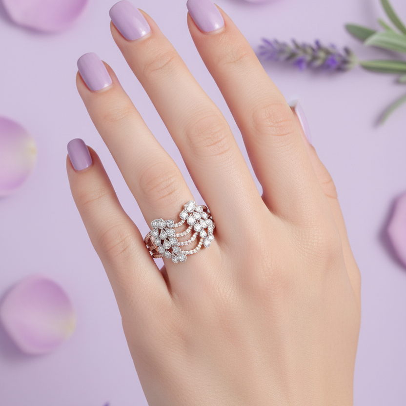 Model Hand - Smaller Multi-Strand Ring