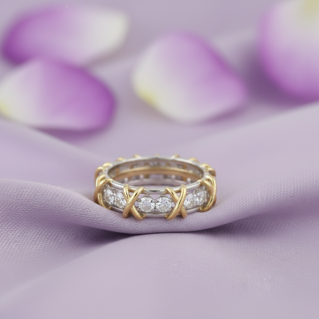 Ring with Single Blurred Flower